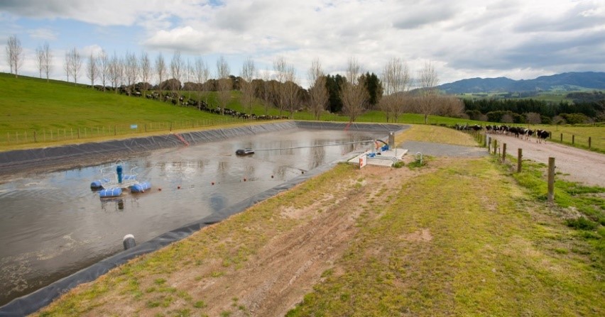 Good effluent storage pond